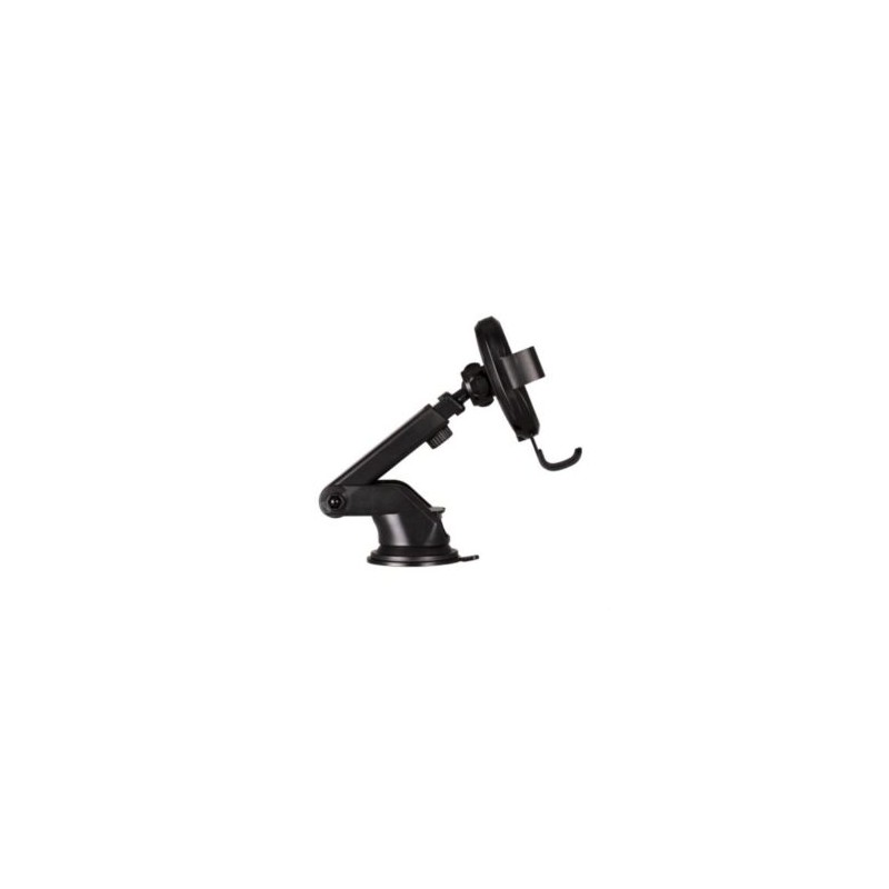 Soporte Argomtech para Celular Cargador Inalámbrico Rápido Brazo Telescópico 15W Rotación 360 Color Negro