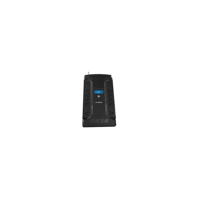 UPS Forza Regulador HT-650LCD 650VA/390W 120V 12 Salidas NEMA 5-15R Onda Senoidal Simulada 50/60Hz Negro