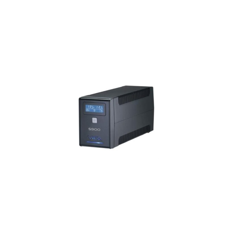 UPS Vica S900 Regulador Integrado 900VA/550W 8 Contactos Pantalla LCD Color Negro