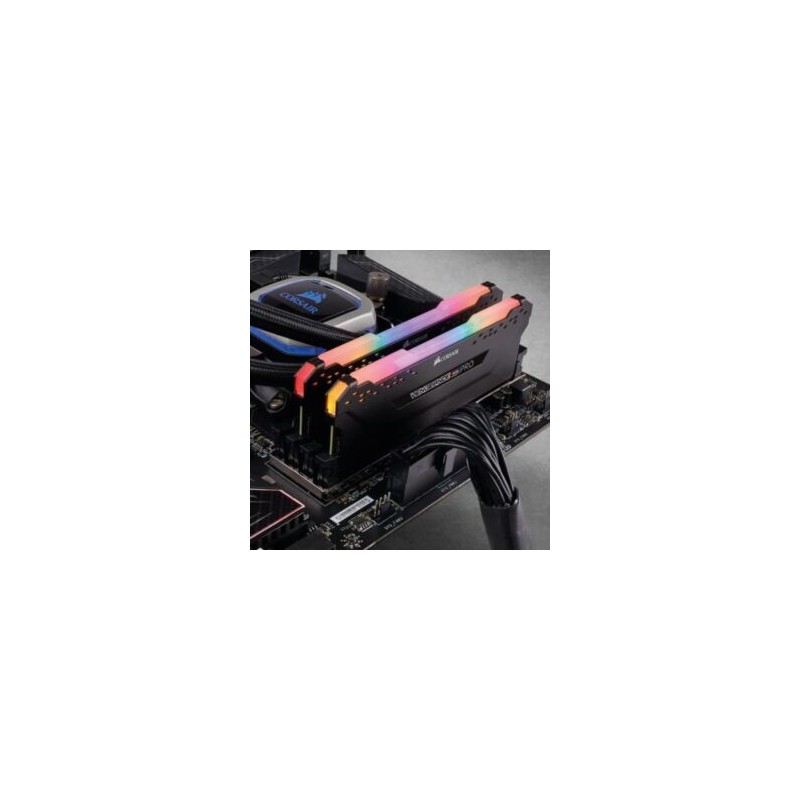 Memoria RAM Corsair Vengeance PRO 16GB (2x8GB) DDR4 3600MHz DIMM Non-ECC RGB XMP Negro CL18