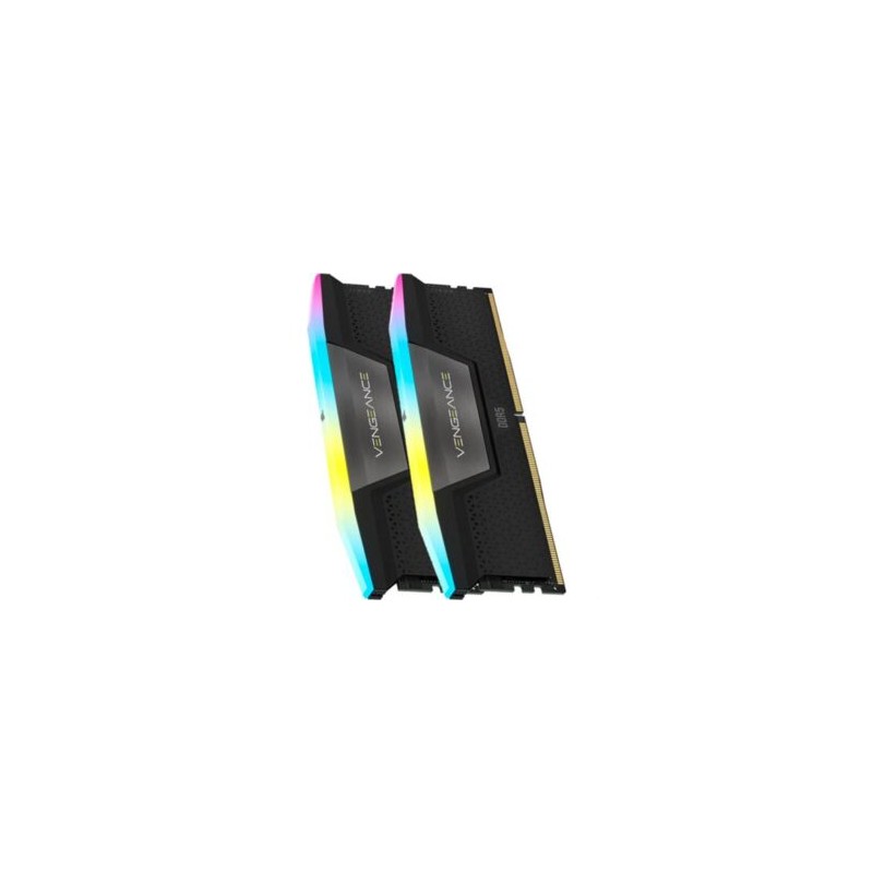 Memoria RAM Corsair Vengeance RGB 32GB (2x16GB) DDR5 5200MHz DIMM RGB XMP Negro CL40