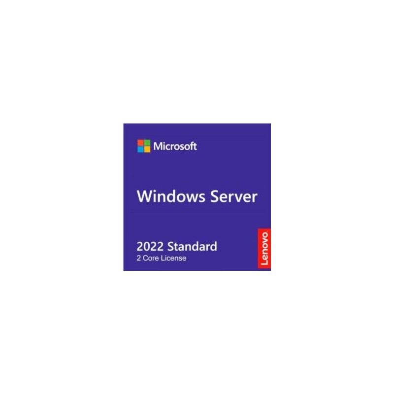 Windows Server Lenovo 2022 Standard Additional License 2 Core No Media-Key/Reseller POS Only