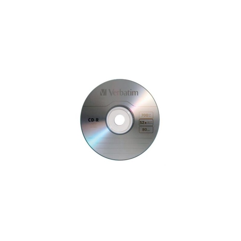 Disco VERBATIM CD-R 52X 80MIN 700MB C/100