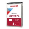 Disco Duro Interno para Laptop Toshiba L200 2.5 1TB SATA III 6Gbit/s 5400RPM 128MB Cache