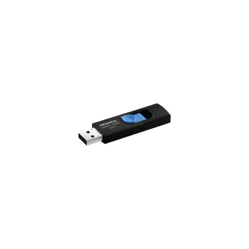 Memoria USB Adata Flash UV320 64GB 3.1 Color Negro-Azul