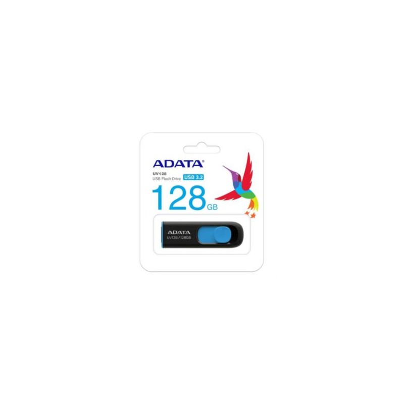 Memoria USB Adata UV128 128 GB 3.2 Color Negro-Azul
