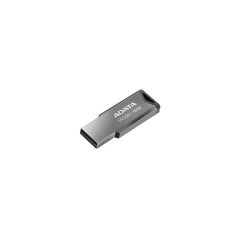 Memoria USB Adata UV250 Metálica 16 GB V2.0 Color Negro-Plata