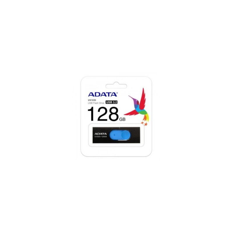 Memoria USB Adata UV320 128 GB 3.2 Color Negro-Azul