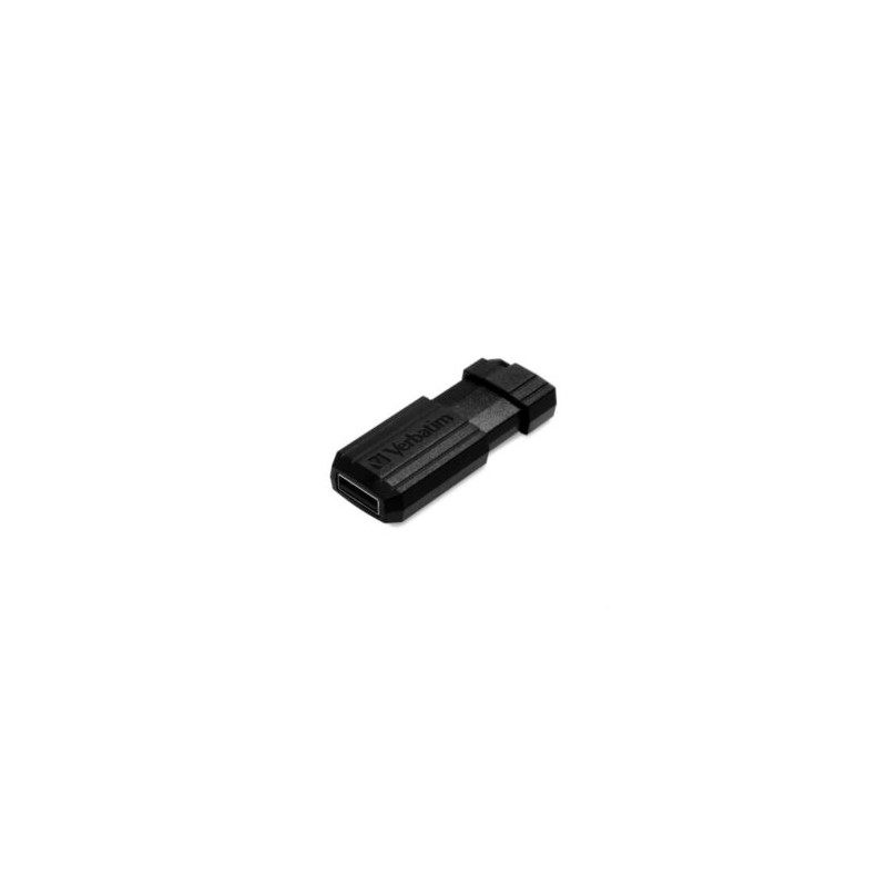 Memoria USB VERBATIM Flash 2.0 PinStripe 64GB – Negro