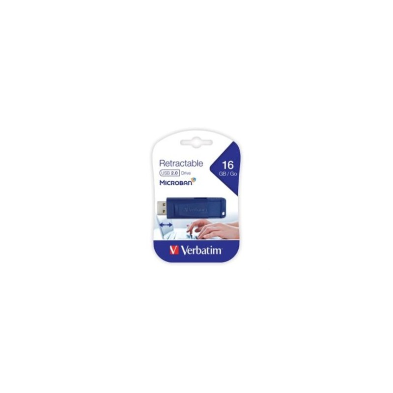 Memoria USB VERBATIM Flash Drive 2.0 16GB – Azul