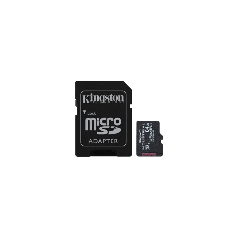 Tarjeta MicroSDHC Kingston (Industrial) 64 GB C10 A1 pSLC SDCIT2/64 GB