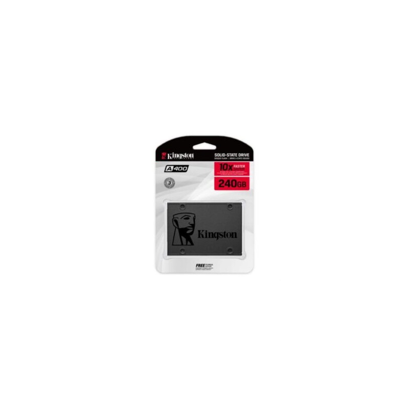 Unidad De Estado Sólido SSD Kingston A400 240GB 2.5 Sata3 7mm Lect.500/Escr.350mbs