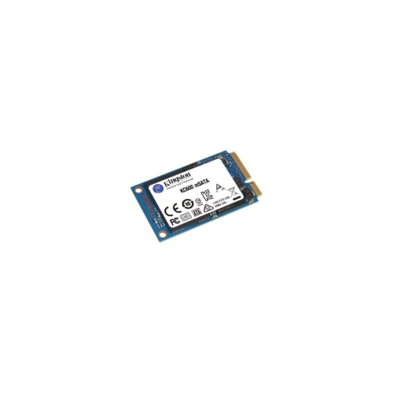 Unidad de Estado Sólido SSD Kingston KC600 512GB MSATA3 NAND 3D TLC