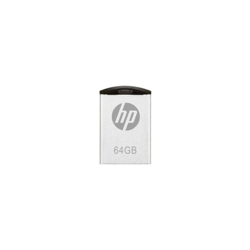 Unidad de Memoria Flash USB PNY HP v222w 64GB Color Plata USB 2.0
