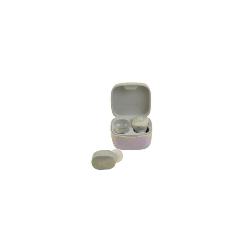 Audífonos Inalámbricos Perfect Choice TWS Brillantes Alcance de 10m Bluetooth Gris