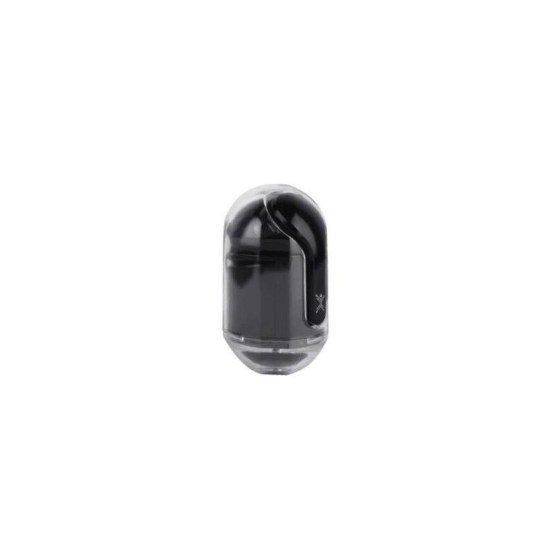 Audífonos Inalámbricos Perfect Choice TWS Estuche Transparente ClearBeat con Indicador de Carga Color Negro