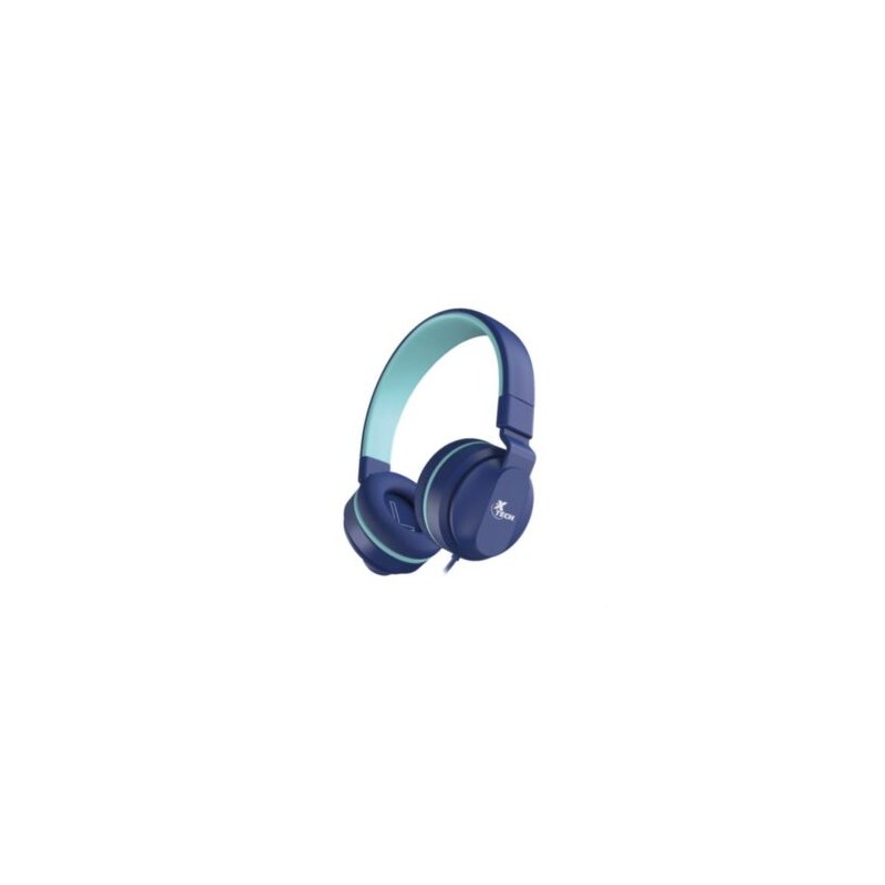 Audífonos Alámbricos XTech Avid XTH-356 para Niños Cable con Conexión de 3.5mm y Control de Volumen Color Azul