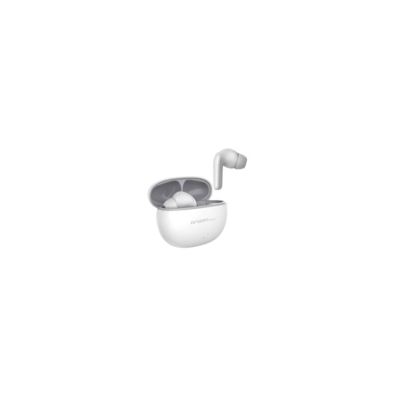 Audifonos Argomtech Inalámbricos Skeipods E20 Control Táctil Resistente al Agua Color Blanco