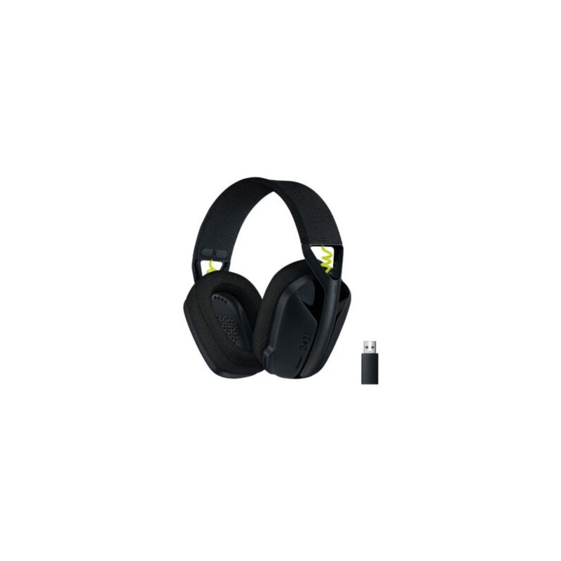 Audífonos Logitech Gaming G435 Inalámbricos Micrófono Lightspeed Color Negro-Amarillo