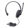 Audífonos Manhattan USB Monoaural Microfóno Control de Volumen Color Negro