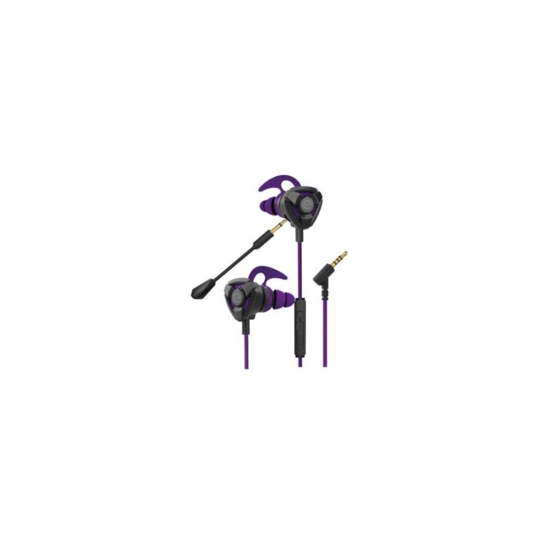 Audífonos Gamer Perfect Choice Easy Line Storm Micrófono Desmontable 3.5mm Color Negro-Morado
