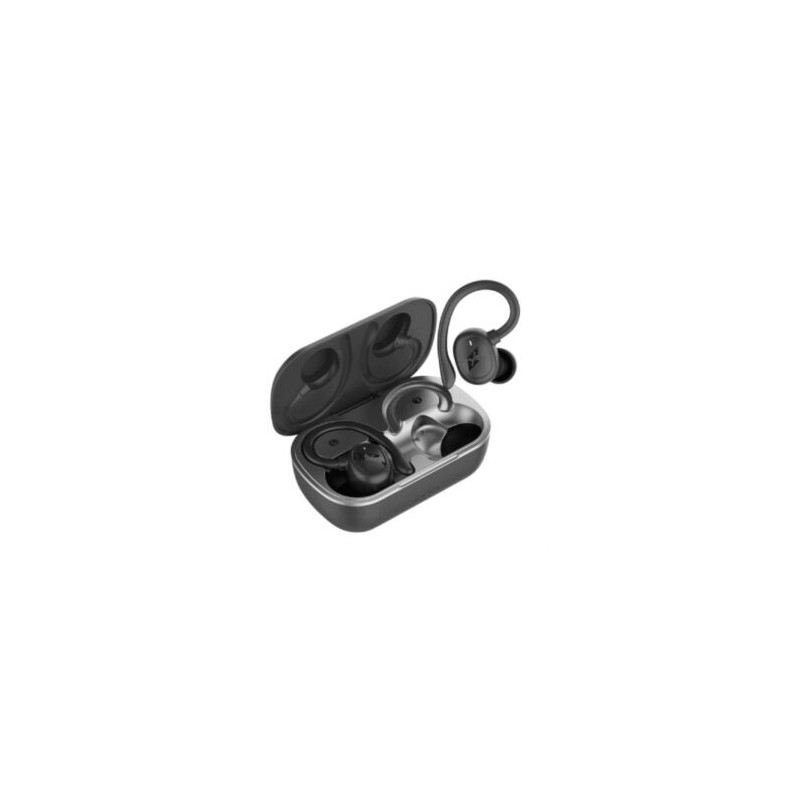 Audífonos Perfect Choice Haken Bluetooth Deportivos TWS Cancelación de Ruido con Sujetador Color Negro