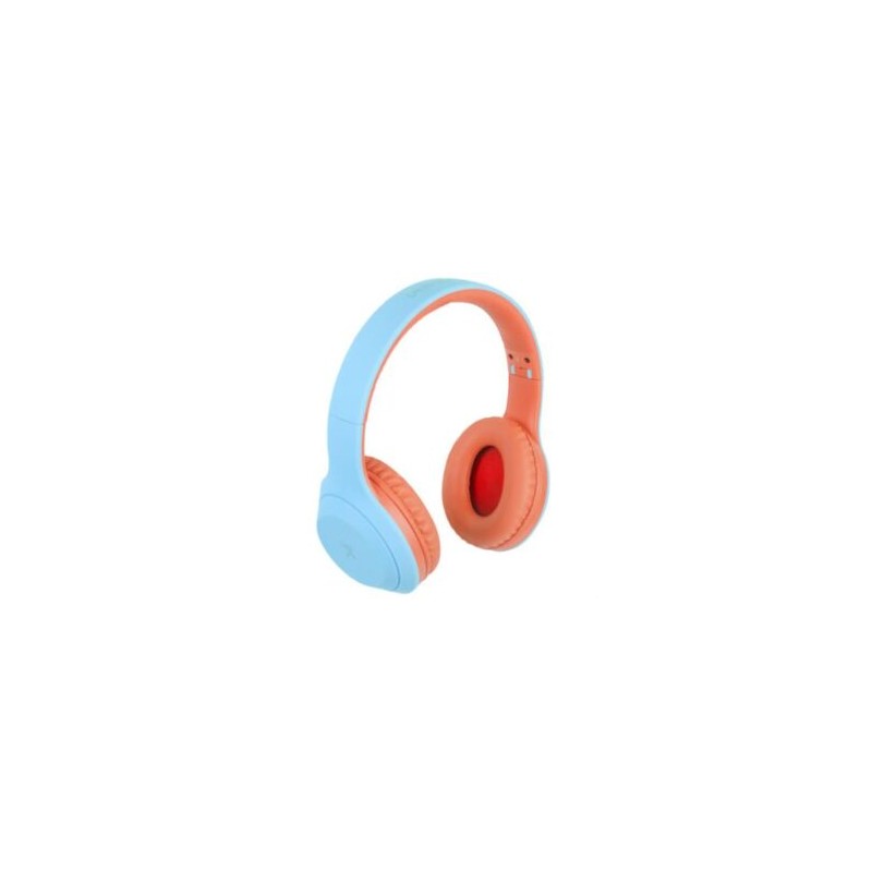 Audífonos Perfect Choice On-Ear Inalámbricos Bluetooth Color Azul-Coral