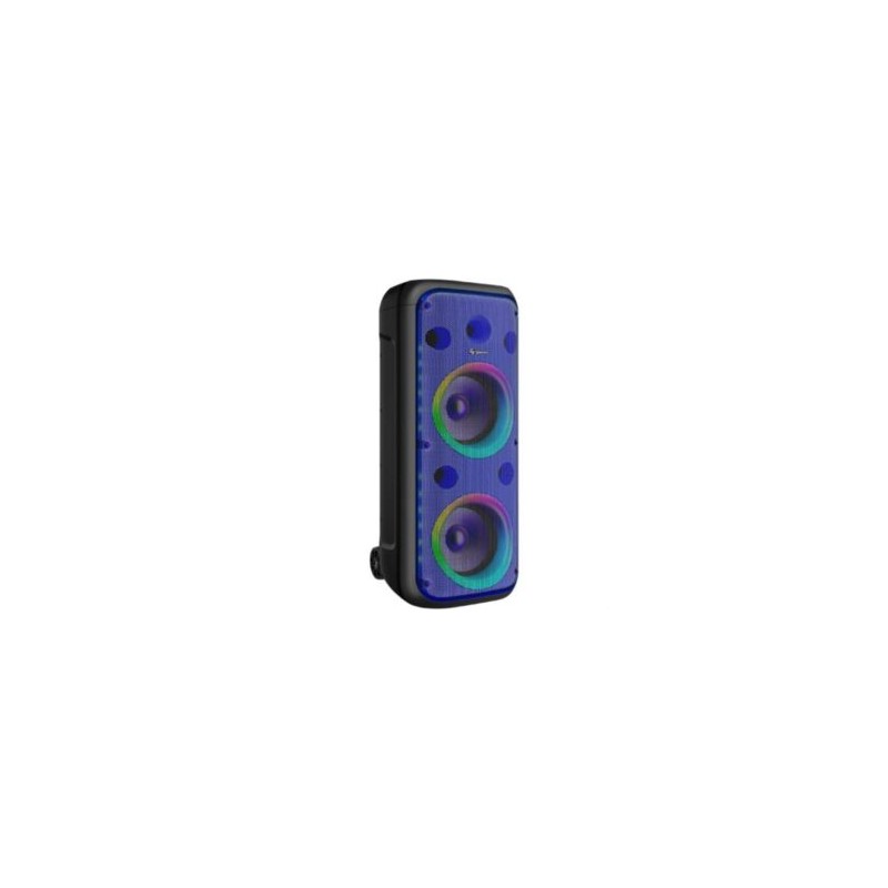 Bafle Steren Doble 8? 600W PMPO Profesional Batería Recargable Luz LED