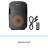 Bafle Steren Semi Profesional 12? Bluetooth/MP3/Aux/Micrófono 2300 W PMPO Color Negro