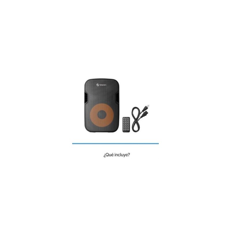 Bafle Steren Semi Profesional 15? Bluetooth/MP3/Aux/Micrófono 3000 W PMPO Color Negro