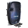 Bocina Bafle Vorago Karaoke KSP-500 15? Bluetooth TWS 2 Micrófonos Color Negro