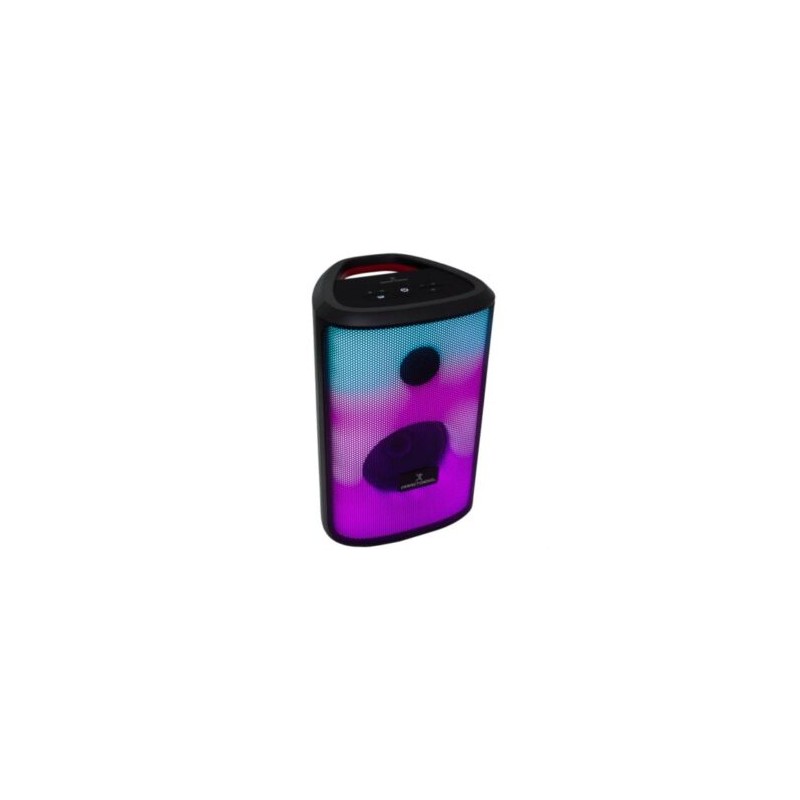 Bocina Perfect Choice Rampage Profesional Portable RGB 30W Color Negro