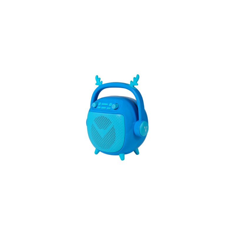 BOCINA VORAGO BSP-205 BLUETOOTH / MSD / USB / 3.5MM MICROFONO CON MODOS DE VOZ COLOR AZUL