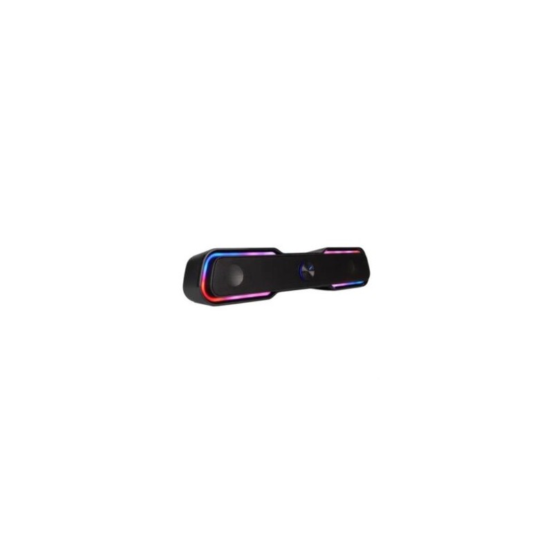 Bocina Vorago Start The Game BSP-350 Bluetooth/3.5MM USB Iluminación RGB Color Negro