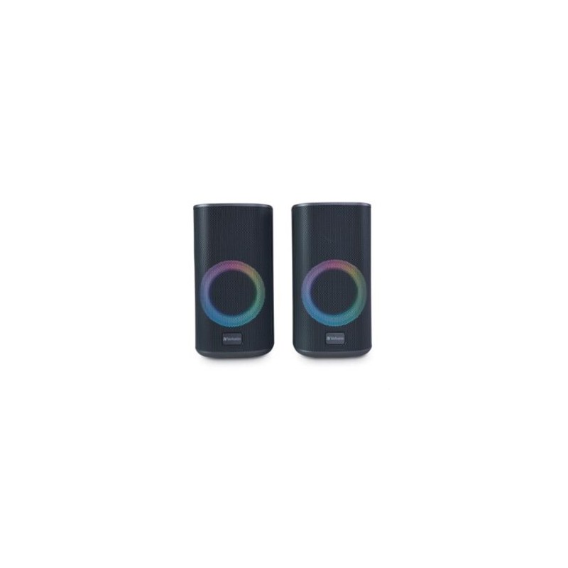 Bocinas VERBATIM RGB de Escritorio C/Bluetooth – Negro