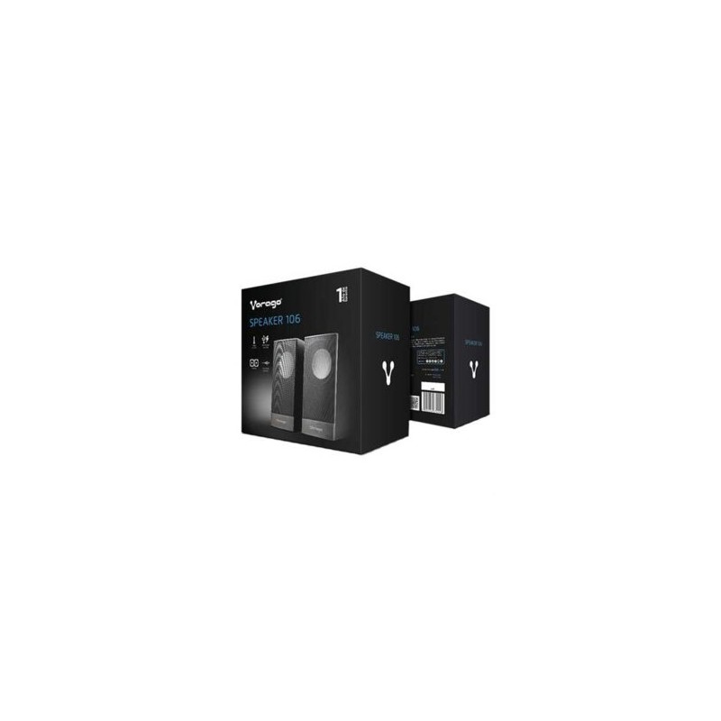BOCINAS VORAGO SPK-106 NEGRO USB PASIVAS PARA COMPUTADORA 2.