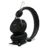 Diadema Alámbrica Vorago HS-201 Doble Jack 3.5mm Micrófono Retráctil Color Negro