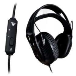 Diadema Game Factor HSG500 Micrófono Removible 3.5mm Ultraligera Color Negro