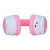 DIADEMA VORAGO HPB-300K BLUETOOTH/3.5MM ROSA/BLANCO KITTEN RGB 6HRS
