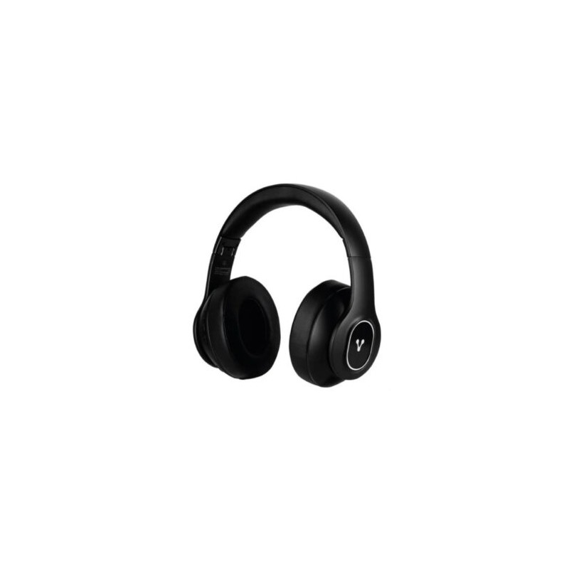 Diadema Vorago HPB-350 Bluetooth/3.5mm/TF/FM 12h Manos Libres Plegables Luz Blanca Alcance 10m Color Negro