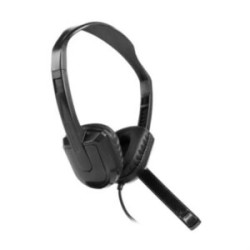 Diadema Vorago HS-400 Alámbrica Micrófono Giratorio USB Color Negro