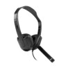 Diadema Vorago HS-400 Alámbrica Micrófono Giratorio USB Color Negro