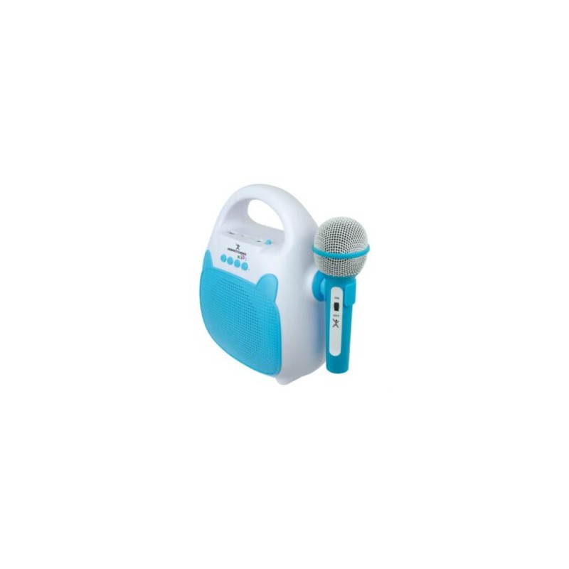 Karaoke Perfect Choice Sing Portátil Inalámbrico Bluetooth para Niños Color Azul-Blanco
