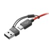 POLY Auriculares estéreo Blackwire 5220 + conector de 3.5 mm + adaptador USB-C/A