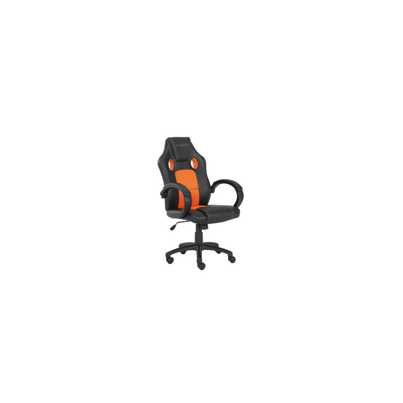 Silla Gamer Ergonómica Junior Modelo Shenron Color Negro-Naranja