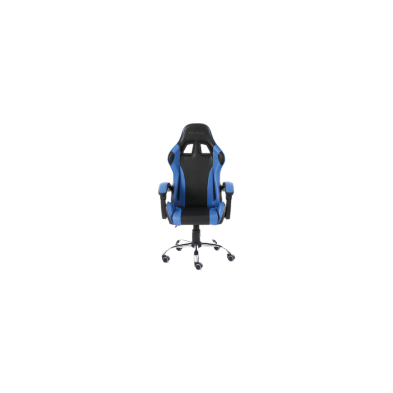 Silla Gamer Ergonómica Modelo Falkor Color Negro-Azul