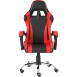 Silla Gamer Ergonómica Modelo Falkor Color Negro-Rojo