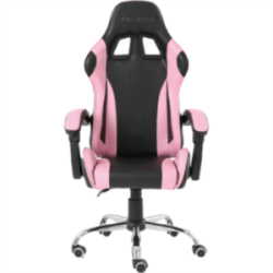 Silla Gamer Ergonómica Modelo Falkor Color Negro-Rosa