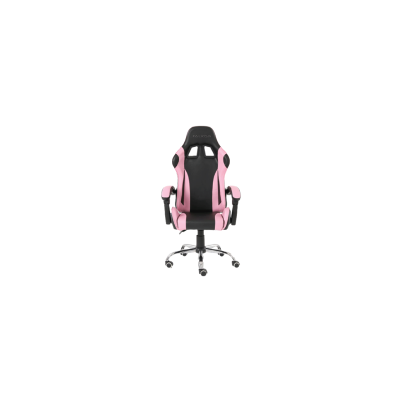 Silla Gamer Ergonómica Modelo Falkor Color Negro-Rosa