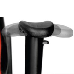 Silla Gamer Primus Thronos 100T Soporta hasta 120kg Ajustable en 2 Direcciones con Ruedas Giratorias Color Rojo
